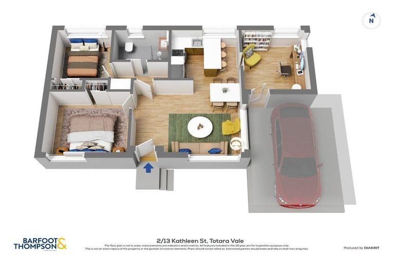 Photo of property in 2/13 Kathleen Street, Totara Vale, Auckland, 0627