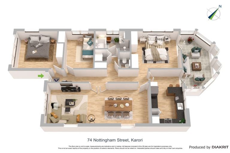 Photo of property in 74 Nottingham Street, Karori, Wellington, 6012