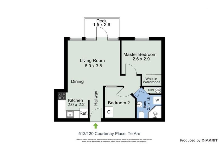 Photo of property in Courtenay Apartments, 512/120 Courtenay Place, Te Aro, Wellington, 6011