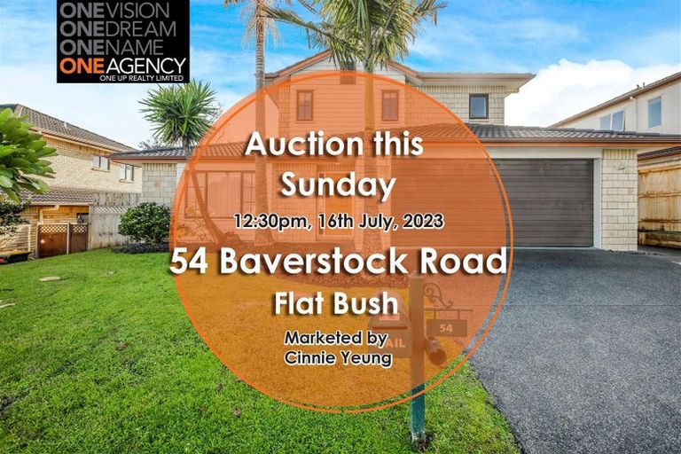 Photo of property in 54 Baverstock Road, Flat Bush, Auckland, 2016