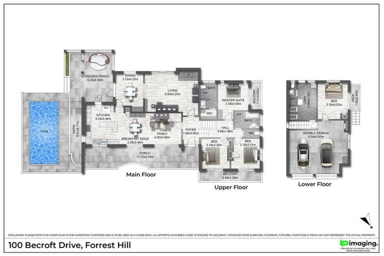 Photo of property in 100 Becroft Drive, Forrest Hill, Auckland, 0620