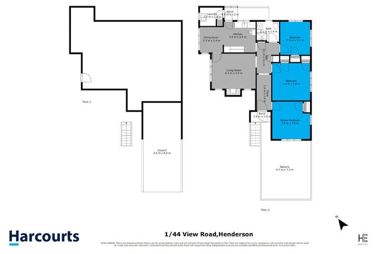 Photo of property in 1/44 View Road, Henderson, Auckland, 0612