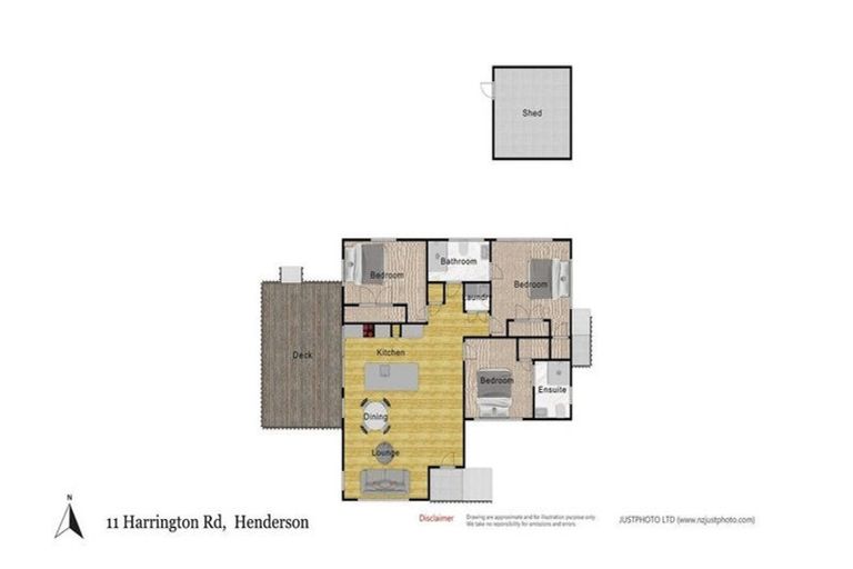 Photo of property in 11 Harrington Road, Henderson, Auckland, 0610