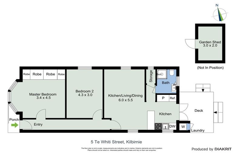 Photo of property in 5 Te Whiti Street, Kilbirnie, Wellington, 6022