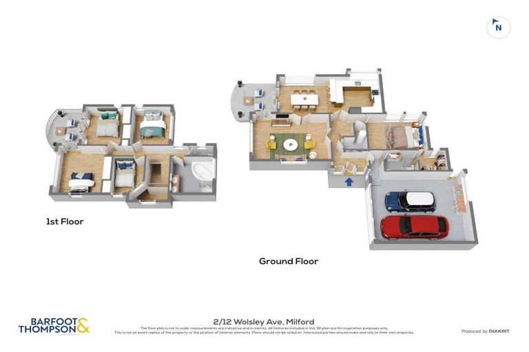 Photo of property in 2/12 Wolsley Avenue, Milford, Auckland, 0620