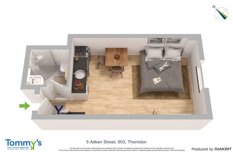 Photo of property in Aitken Street Apartments, 703/5 Aitken Street, Thorndon, Wellington, 6011