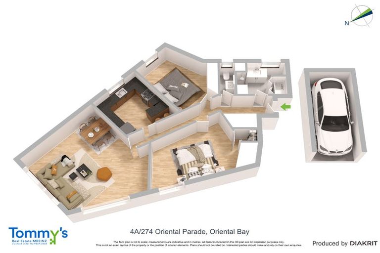 Photo of property in Wharenui Apartments, 274 Oriental Parade, Oriental Bay, Wellington, 6011