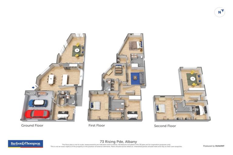 Photo of property in 73 Rising Parade, Fairview Heights, Auckland, 0632