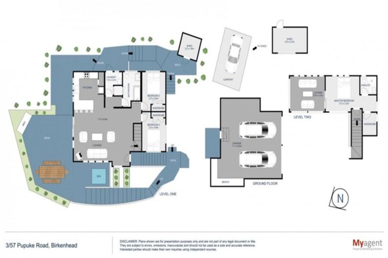 Photo of property in 3/57 Pupuke Road, Birkenhead, Auckland, 0627