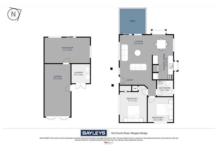 Photo of property in 14 Church Road, Mangere Bridge, Auckland, 2022