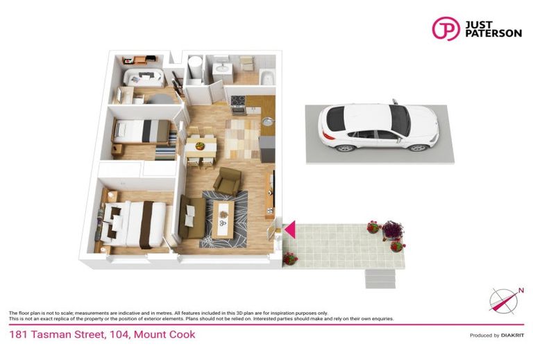 Photo of property in Detroit Apartments, 104/181 Tasman Street, Mount Cook, Wellington, 6021