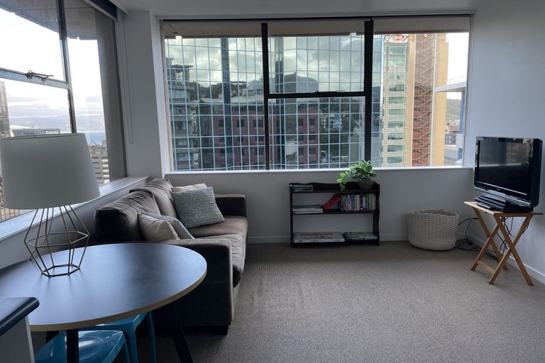 Photo of property in Terrace Tower Apartments, 11a/126 The Terrace, Wellington Central, Wellington, 6011