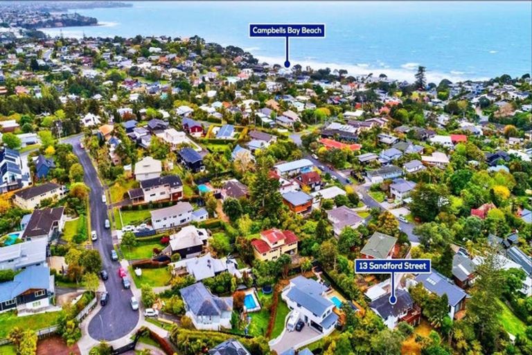 Photo of property in 13 Sandford Street, Campbells Bay, Auckland, 0630