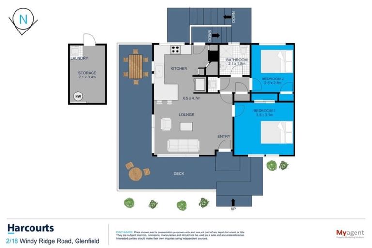 Photo of property in 2/18 Windy Ridge Road, Glenfield, Auckland, 0629