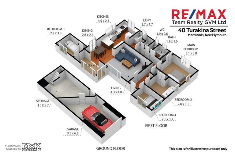 Photo of property in 40 Turakina Street, Merrilands, New Plymouth, 4312