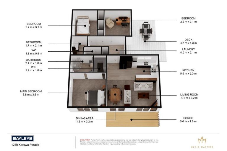 Photo of property in 128b Karewa Parade, Papamoa Beach, Papamoa, 3118