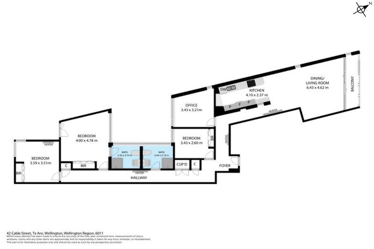 Photo of property in Portal Apartments, 7d/42 Cable Street, Te Aro, Wellington, 6011