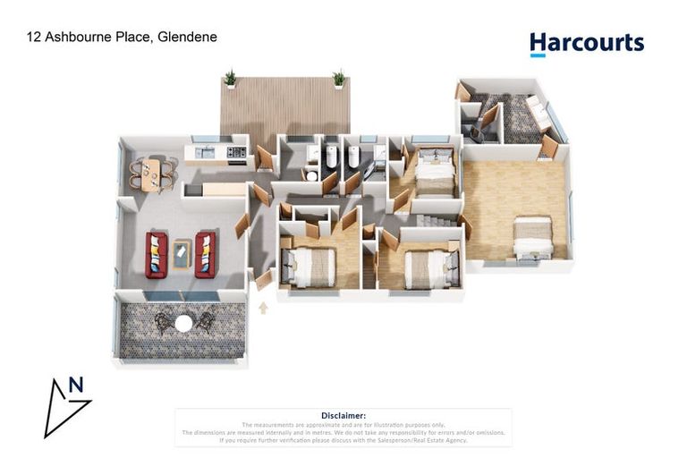 Photo of property in 12 Ashbourne Place, Glendene, Auckland, 0602