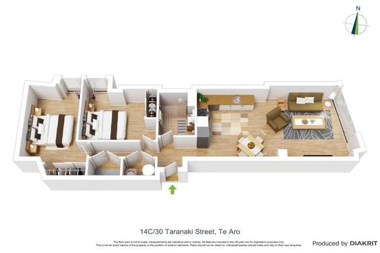 Photo of property in Elevate, 14/30c Taranaki Street, Te Aro, Wellington, 6011