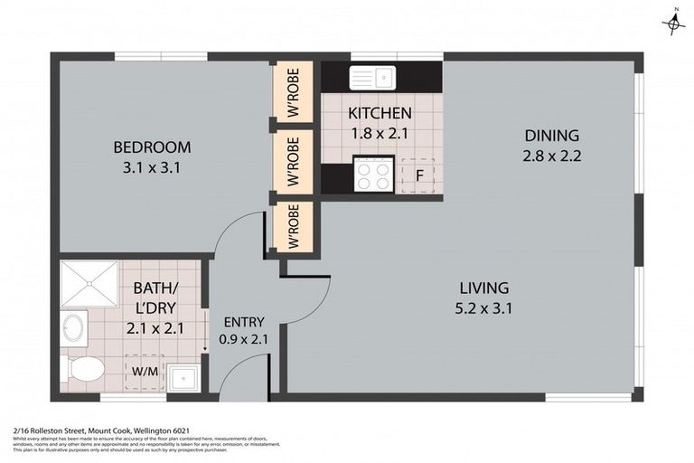 Photo of property in 2/16 Rolleston Street, Mount Cook, Wellington, 6021