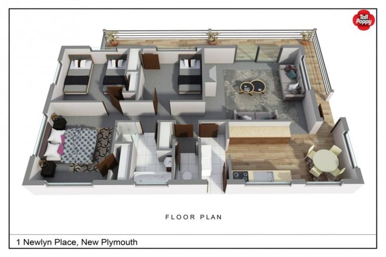 Photo of property in 1 Newlyn Place, Welbourn, New Plymouth, 4312