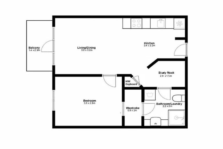 Photo of property in Courtenay Apartments, 406/120 Courtenay Place, Te Aro, Wellington, 6011