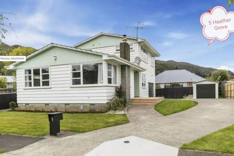 Photo of property in 5 Heather Grove, Fairfield, Lower Hutt, 5011