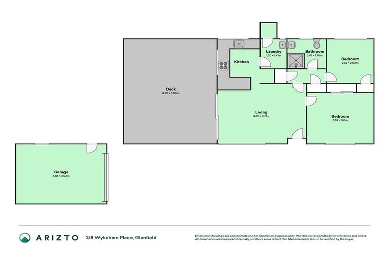 Photo of property in 2/8 Wykeham Place, Glenfield, Auckland, 0629