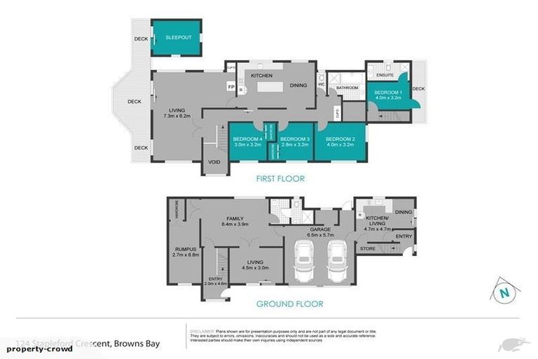 Photo of property in 124 Stapleford Crescent, Browns Bay, Auckland, 0630