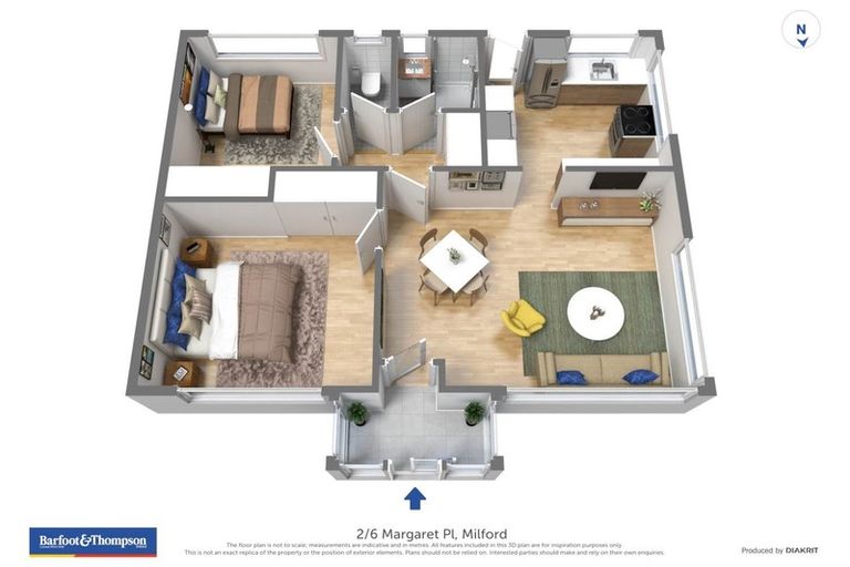 Photo of property in 1/6 Margaret Place, Milford, Auckland, 0620