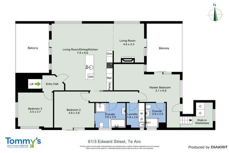 Photo of property in Edward Street Apartments, 61/3 Edward Street, Te Aro, Wellington, 6011