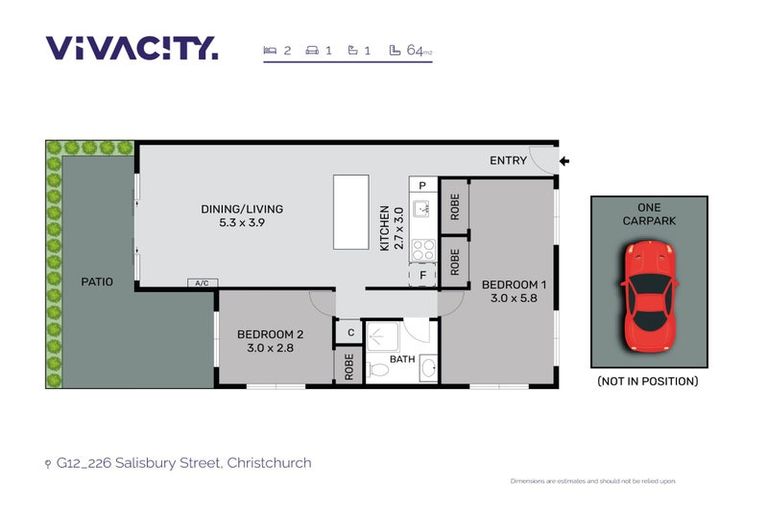 Photo of property in Salisbury Park, 12/226g Salisbury Street, Christchurch Central, Christchurch, 8013