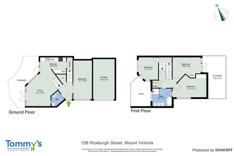 Photo of property in 12b Roxburgh Street, Mount Victoria, Wellington, 6011