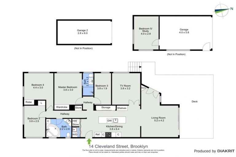 Photo of property in 14 Cleveland Street, Brooklyn, Wellington, 6021