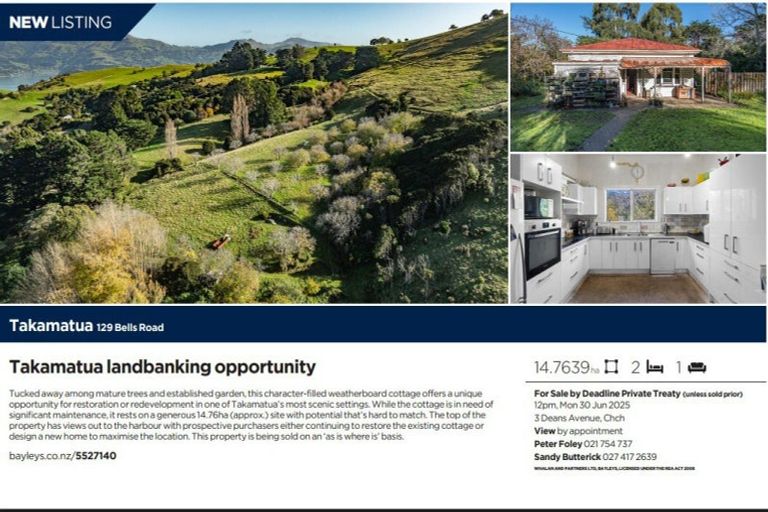 Photo of property in 129 Bells Road, Takamatua, Akaroa, 7581