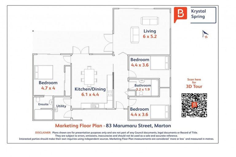 Photo of property in 83 Marumaru Street, Marton, 4710