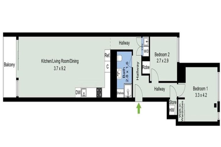 Photo of property in Monument Apartments, 4g/245 Wakefield Street, Te Aro, Wellington, 6011