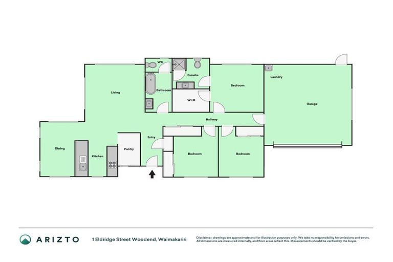 Photo of property in 1 Eldridge Street, Woodend, 7610