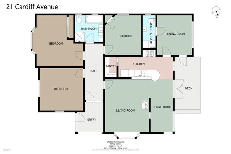 Photo of property in 21 Cardiff Avenue, Somerfield, Christchurch, 8024