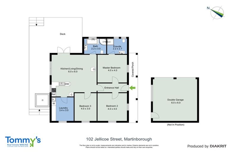 Photo of property in 102 Jellicoe Street, Martinborough, 5711