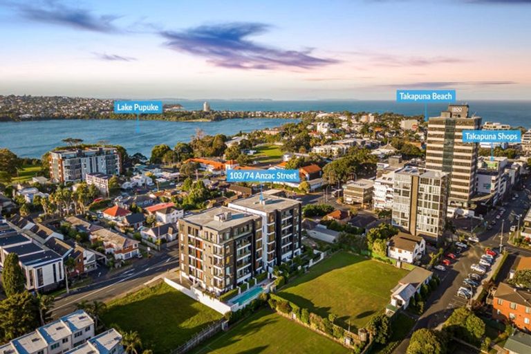 Photo of property in Frank Sargeson Apts, 103/80 Anzac Street, Takapuna, Auckland, 0622