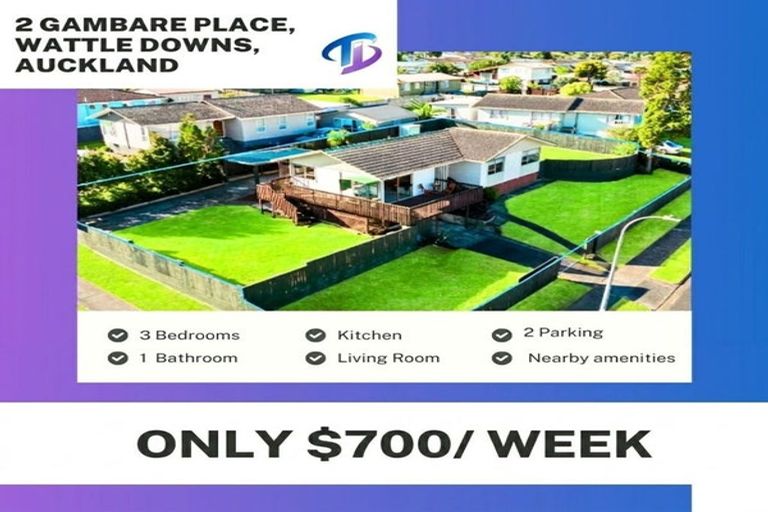 Photo of property in 2 Gambare Place, Wattle Downs, Auckland, 2103