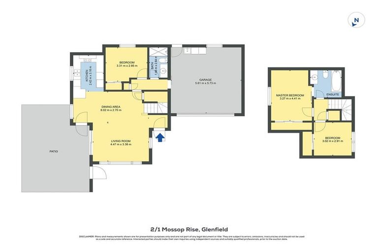 Photo of property in 2/1 Mossop Rise, Glenfield, Auckland, 0629