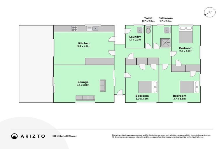 Photo of property in 50 Mitchell Street, Aramoho, Whanganui, 4500