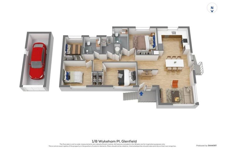 Photo of property in 1/8 Wykeham Place, Glenfield, Auckland, 0629