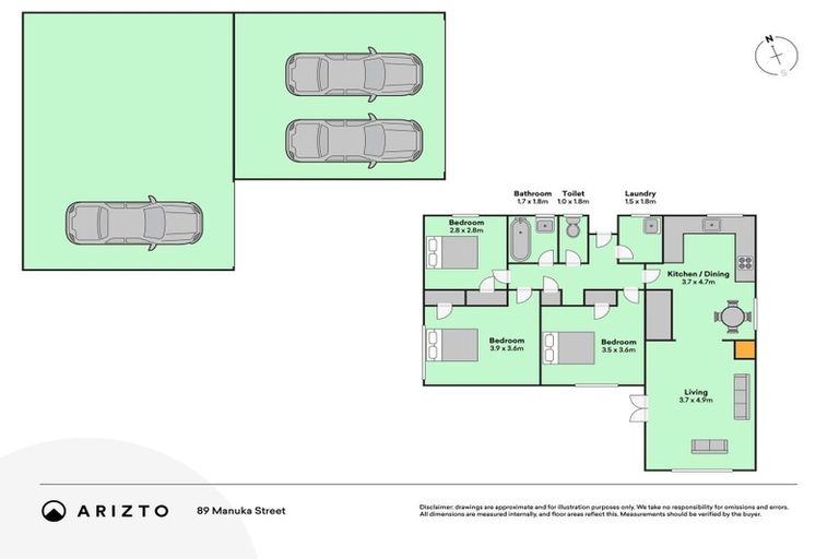 Photo of property in 89 Manuka Street, Castlecliff, Whanganui, 4501