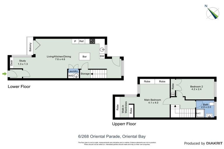 Photo of property in Rehutai Flats, 6/268 Oriental Parade, Oriental Bay, Wellington, 6011