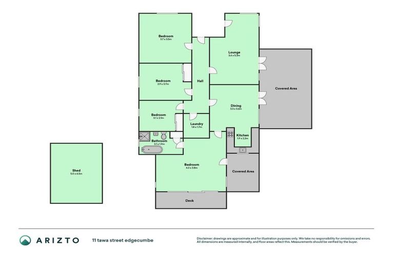 Photo of property in 11 Tawa Street, Edgecumbe, 3120