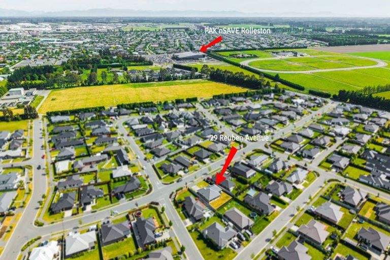 Photo of property in 29 Reuben Avenue, Rolleston, 7615