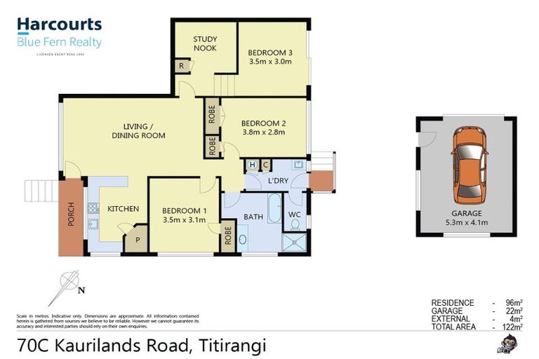 Photo of property in 3/70 Kaurilands Road, Titirangi, Auckland, 0604